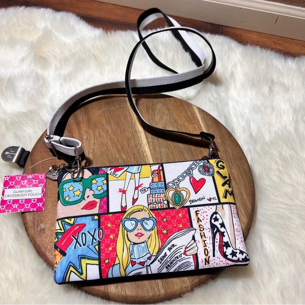 BRIGHTON Glam Girl VIP Fashionista Convertible Crossbody Pouch Clutch Bag NWT